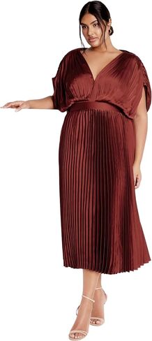 City Chic Women's Plus Size Dress - Henley Midi in Kuwait