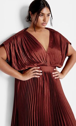 City Chic Women's Plus Size Dress - Henley Midi in Kuwait