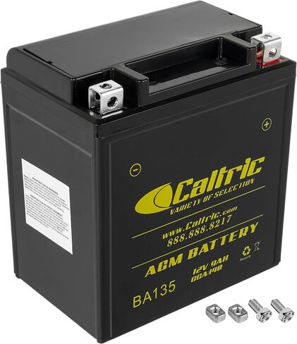 Caltric Agm Battery Compatible with Kawasaki Bayou 185 Klf185A 1985 1986 1987 1988 in Saudi Arabia