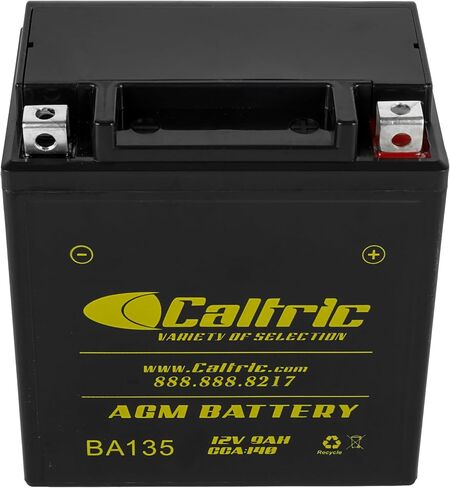 Caltric Agm Battery Compatible with Kawasaki Bayou 185 Klf185A 1985 1986 1987 1988 in Saudi Arabia