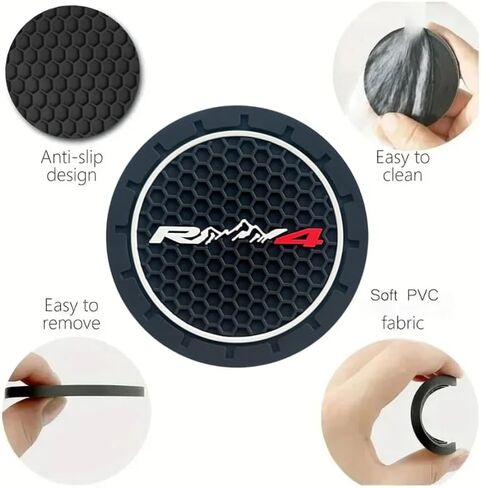 2PCS CAR CUP COSTARD لتويوتا RAV4 الملحقات Auto Anti Cust Cust حامل إكسسوارات السيارة الداخلية (R) in Kuwait