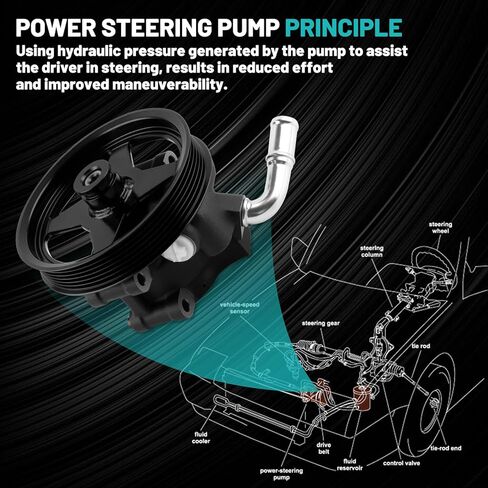 20-1013 مضخة توجيه كهربائية مع مجموعة خزان بكرة مناسبة لـ Dodge-Ram 1500 V6 3.7L V8 4.7L 5.7L 2009-2010 مضخات توجيه كهربائية بديلة للسيارات 55398903AE مضخة مساعدة الطاقة in Kuwait