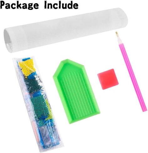 GUMITOON Diamond Art Kits for Adults-Ornaments Full Drill Diamond Dots Paintings for Beginners, Round 5D Paint with Diamonds Pictures Gem Art Painting Kits DIY Crafts Kits QCY-090 in Kuwait