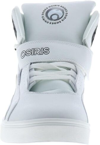 Osiris® Rize Ultra Walking Shoes for Men – Synthetic Upper – Textile Construction – Crew Height – Round Toe White/Black/White 9 D - Medium in Saudi Arabia