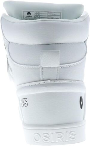 Osiris® Rize Ultra Walking Shoes for Men – Synthetic Upper – Textile Construction – Crew Height – Round Toe White/Black/White 9 D - Medium in Saudi Arabia