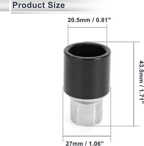 قفل عجلة السيارة lugnut ل toyota type h anti-antift scret dute socket 1pc in Saudi Arabia