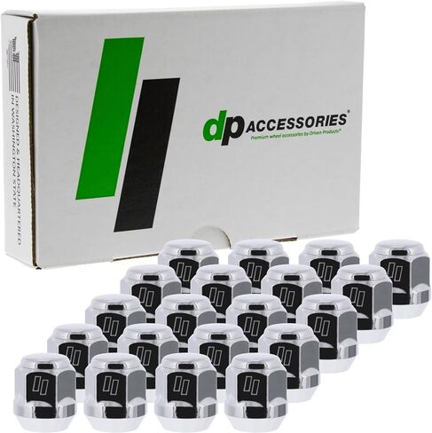 DPAccessories Lug Nuts Compatible with 2015-2021 Subaru WRX | Black Spline Style | Aftermarket Aluminum Wheels Only | Set of 20 Wheel Nuts & 1 Tool | DSUWRX01A-BK/1 in Kuwait