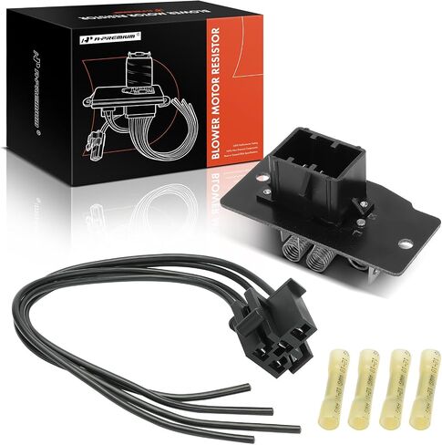 A -Premium HVAC Blower Motor Resistor مع مجموعة تسخير الأسلاك متوافقة مع فورد ، لينكولن آند ميركوري سيارات - كراون فيكتوريا ، سيارات المدينة ، كونتري سكوير ، المحدودة ، كراون فيكتوريا ، مارك السادس ، كولوني بارك in Saudi Arabia