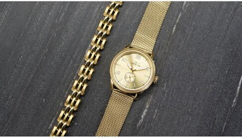 Invicta Vintage Men 44mm من الفولاذ المقاوم للصدأ الذهب الذهب in Saudi Arabia