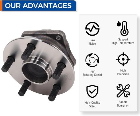 Parod 512218 محور العجلات الخلفية وتجميع الحامل الملاءمة لعام 2003-2008 Pontiac Vibe ، 2000-2005 Toyota Celica ، 2003-2008 Corolla ، Matrix FWD ؛ غير ABS in Saudi Arabia