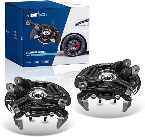 Detroit Axle - Bear 2PC Dekincles Touring for 02-05 Ford Explorer Mercury Mountainseer ، 2 مفاصل توجيه ومركز محمل العجلات 2002 2003 2004 2005 استبدال in Saudi Arabia