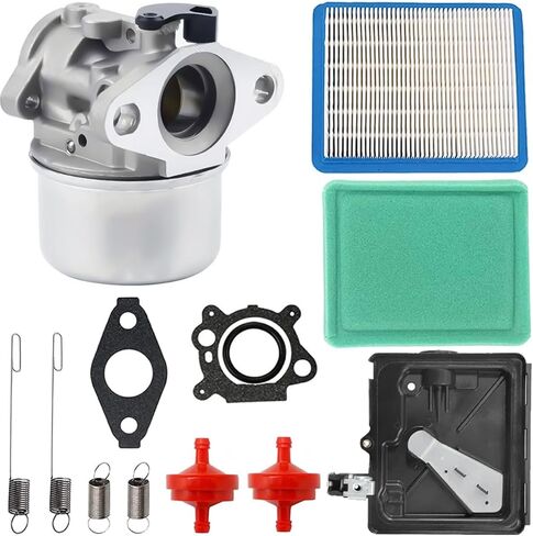 799868 Carburetor for Briggs & Stratton 499617 498170 497586 498254 497314 497347 497410 694202 693909 692648 Carburetor+795259 Air Filter Cleaner Primer Base By LEIMO in Saudi Arabia
