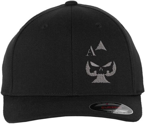 آس من البستنة القناصة القناصة Punisher المطرزة Flex Flex Hat | 2nd تعديل حقوق البوكر البيسبول غطاء البيسبول in Saudi Arabia