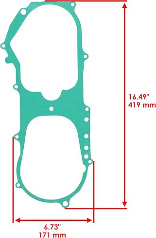Caltric Left Cover Cover Gasket متوافق مع Polaris Sportsman 90 2001 2002 2003 2004 2005 2006 in Saudi Arabia