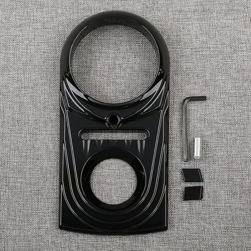 XMT-Moto Dash Cover Die Die Cast Sculpted for Harley Softail flsts fxst dyna fxdwg (1 pcs ، Black) in Saudi Arabia