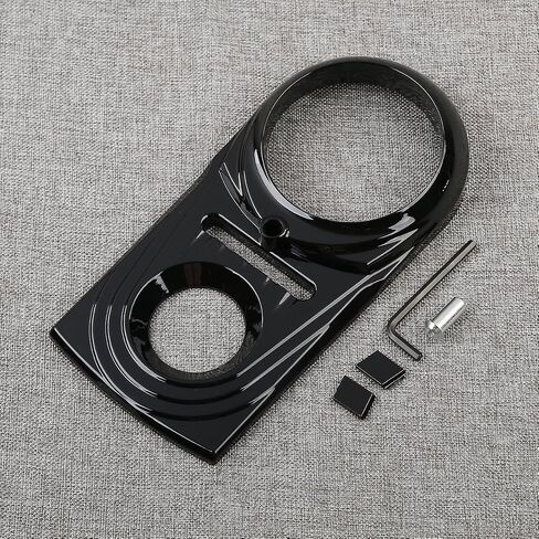 XMT-Moto Dash Cover Die Die Cast Sculpted for Harley Softail flsts fxst dyna fxdwg (1 pcs ، Black) in Saudi Arabia