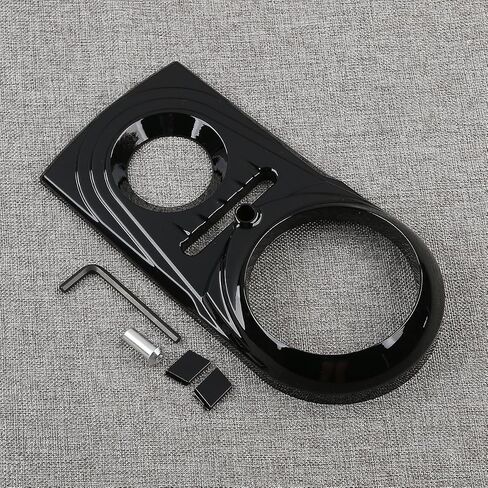 XMT-Moto Dash Cover Die Die Cast Sculpted for Harley Softail flsts fxst dyna fxdwg (1 pcs ، Black) in Saudi Arabia
