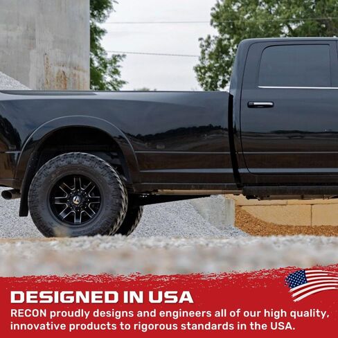RECON - 2010-2021 RAM 3500 Dually Fender LED Lights White or Amber & Red Smoked or Clear Lens (4-Piece Set) - Multiple Lens & Colors (WHITE LED, SMOKED LENS) in Saudi Arabia