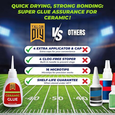 Y’allCanDiy Super Glue for Automotive 1 Pk x 0.7 Oz. (20g) – High-Strength Instant Bond for Car Parts, Metal, Plastic, Rubber, Glass & Trim Repairs – Precise, Easy to Apply in Kuwait