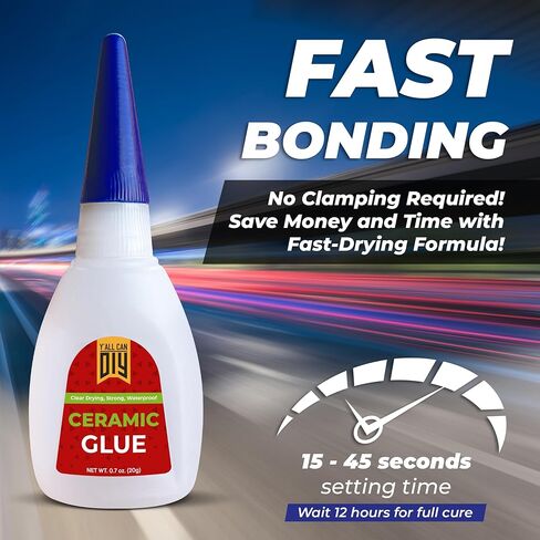 Y’allCanDiy Super Glue for Automotive 1 Pk x 0.7 Oz. (20g) – High-Strength Instant Bond for Car Parts, Metal, Plastic, Rubber, Glass & Trim Repairs – Precise, Easy to Apply in Kuwait