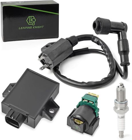 Igniter CDI and Starter Solenoid Relay Ignition Coil for Kawasaki Bayou 220 Bayou 250 KLF220 KLF250 1996-2011 21121-1160 21119-1457 21160-1085 92070-1019 27010-1254 in Saudi Arabia