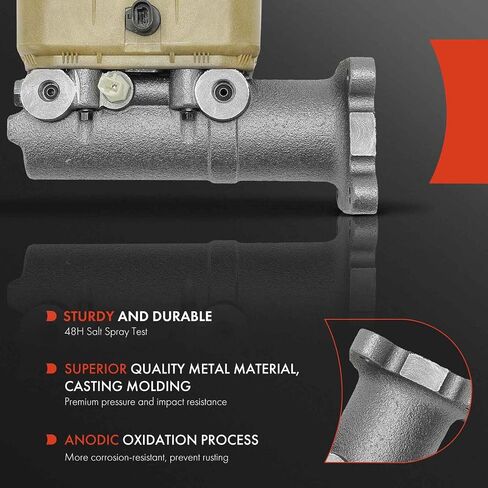 A-Premium Brake Master Cylinder مع خزان وقبعة متوافقة مع مركبات Ford و Freightliner-F-53 Motorhome Chassis 1999-2000 ، FL50/FL60/FL70/FL80 1999-2001-استبدل# F81Z2140AA in Saudi Arabia