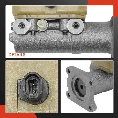 A-Premium Brake Master Cylinder مع خزان وقبعة متوافقة مع مركبات Ford و Freightliner-F-53 Motorhome Chassis 1999-2000 ، FL50/FL60/FL70/FL80 1999-2001-استبدل# F81Z2140AA in Saudi Arabia