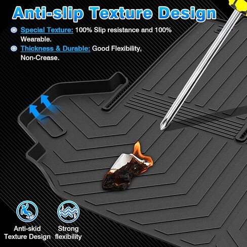 Cartist Cargo Liner Fits for Ford Expedition Max/Lincoln Navigator L 2018-2024 All Weather Back Seat Cover Trunk Cargo Mat for Expedition Accessories （7&8 Seats 3rd Backrest Mat+Trunk Mat） in Kuwait