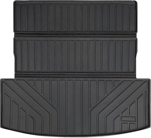 Cartist Cargo Liner Fits for Ford Expedition Max/Lincoln Navigator L 2018-2024 All Weather Back Seat Cover Trunk Cargo Mat for Expedition Accessories （7&8 Seats 3rd Backrest Mat+Trunk Mat） in Kuwait