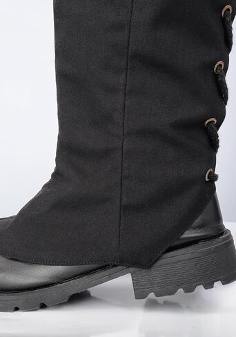 Medieval Pirate Boots Cover Linen Leg Gaiters Renaissance Costume Accessories for Ren Faire in Kuwait