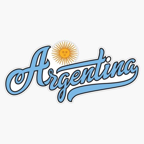 Argentina Sun Sticker Pumper Sticker Vinyl Decal 5 " in Saudi Arabia
