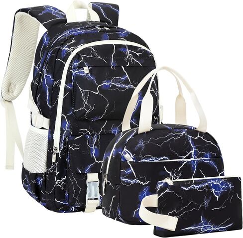 Hidds Laptop Backpacks for Teens Boys Mens Lightning School Bag College Backpack Travel Casual Daypack Bookbags Students in Kuwait