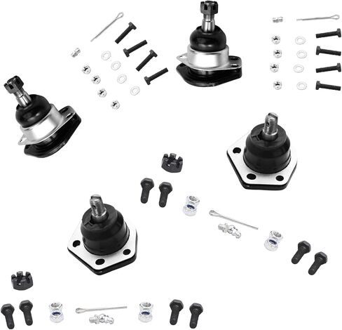 Detroit Axle - Front 4pc Ball Joints for Chevrolet S10 Blazer GMC Jimmy S15 Sonoma Syclone Typhoon Bravada, 4 Upper and Lower Ball Joints Replacement in Saudi Arabia