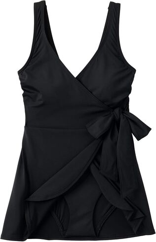 Lands 'End Side Women's Tie Mini Swim Dress Wit Swimsuit in Saudi Arabia
