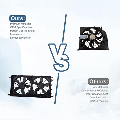 TOPAZ HL3Z-8C607-D 624-570 Dual Radiator and Condenser Fan Assembly Compatible with Ford F-150 Expedition in Saudi Arabia