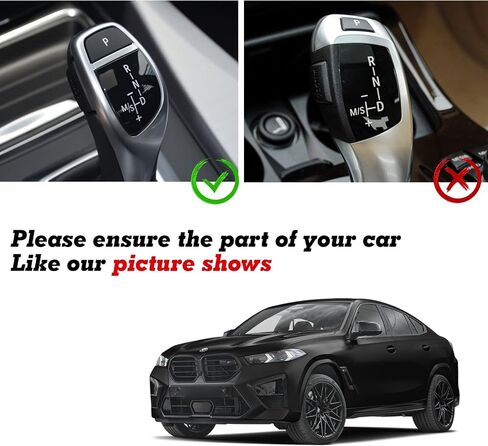 Xotic Tech Car Gear Shift Knob Panel Cover,Gear Button Decal Sticker Emblem Replacement Compatible with BMW 1 3 5 6 7 Series X1 X3 X5 X6 F01 F10 F30 F35 F15 F16 F18 (Performance Sports Shifter Style) in Saudi Arabia