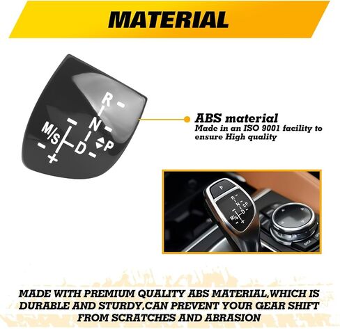 Xotic Tech Car Gear Shift Knob Panel Cover,Gear Button Decal Sticker Emblem Replacement Compatible with BMW 1 3 5 6 7 Series X1 X3 X5 X6 F01 F10 F30 F35 F15 F16 F18 (Performance Sports Shifter Style) in Saudi Arabia