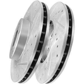 PM Auto Front Drilled Slotted Disc Brake Rotors Replacement For 1998-2017 Honda Accord, Automotive Replacement Brake Rotors in Kuwait