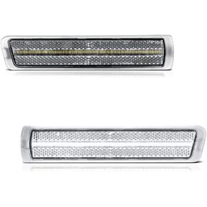 VIPMOTOZ Full LED Front White Side Marker Lights Compatible With 1996-2002 BMW Z3 M Roadster Chrome Lens Clear Lens Pair Set in Kuwait