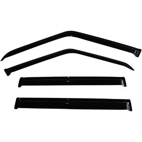 IKON MOTORSPORTS Window Visor Compatible with 1984-2001 Jeep Cherokee, Slim Style Acrylic Smoke Tinted & Semi-Transparent in Kuwait