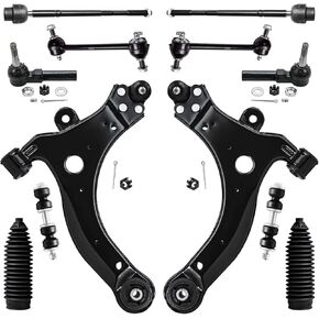 Detroit Axle - Front End 12pc Suspension Kit for Chevy Impala Monte Carlo LaCrosse Regal Century Allure Grand Prix, 2 Lower Control Arms 4 Tie Rods 2 Boots 4 Front & Rear Sway Bars Replacement in Saudi Arabia