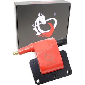 لفائف الإشعال في Dragon Fire Performance متوافق مع 1991-1997 Jeep Plymouth Dodge Chrysler Plymouth 2.2L 2.5L 3.9L 4.0L 5.2L 5.9L I4 V6 V8 مع سد بيضاوي يستبدل MSD 8228 OEM FIT C97-DF in Kuwait