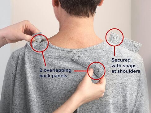 Women’s Open-Back Adaptive Faux Button Top in Kuwait