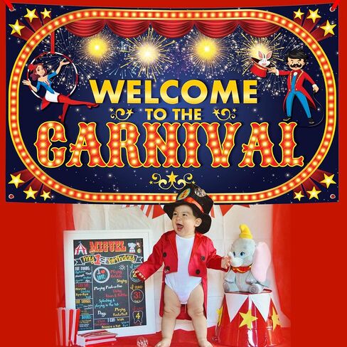Katchon Xtralarge Carnival Banner - 72 × 44 بوصة | خلفية الكرنفال لزخارف الحفلات in Saudi Arabia