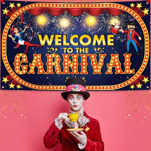 Katchon Xtralarge Carnival Banner - 72 × 44 بوصة | خلفية الكرنفال لزخارف الحفلات in Saudi Arabia