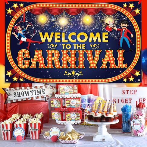 Katchon Xtralarge Carnival Banner - 72 × 44 بوصة | خلفية الكرنفال لزخارف الحفلات in Saudi Arabia