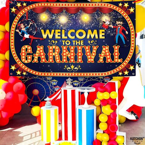 Katchon Xtralarge Carnival Banner - 72 × 44 بوصة | خلفية الكرنفال لزخارف الحفلات in Saudi Arabia