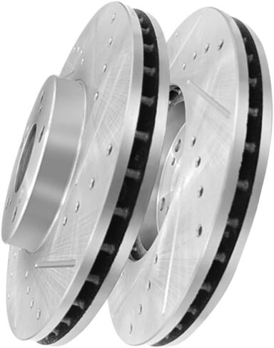 PM Auto Front Drilled Slotted Disc Brake Rotors Replacement For 1998-2017 Honda Accord, Automotive Replacement Brake Rotors in Saudi Arabia