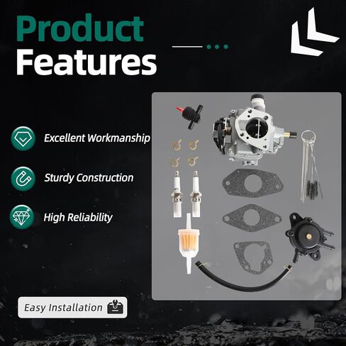 Carburetor متوافق مع KOHLER CH18 CH20 CH22 CH620 CH640 CH680 مع مضخة الوقود وتوصيل شرارة ، OE 24-853-43-S ، 24-853-59-S ، 24-853-255-S ، 24-853-309-S ، 24-853-305-S in Saudi Arabia