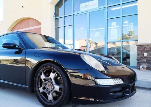 Ijdmtoy Euro Dark Dark Smoked Lens More Pront Marker Marker Lights ، متوافقة مع Porsche 2006-2012 Cayman/Boxster ، 2005-2012 911 in Kuwait
